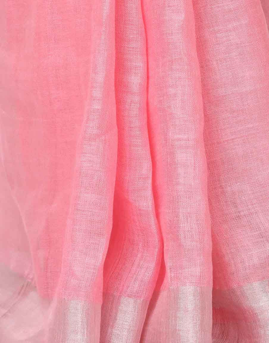 Woven Design Linen Saree