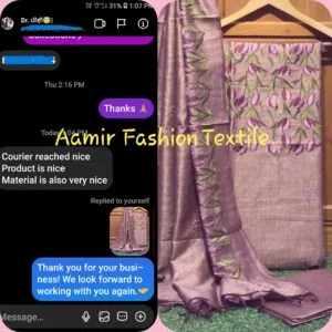 Customer feedback of aamir fashion textile