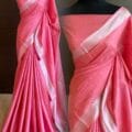 Pure Linen Sarees for Women with Blouse Piece