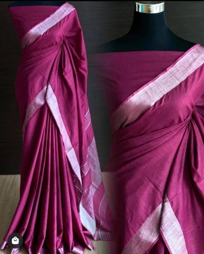 Pure linen sarees