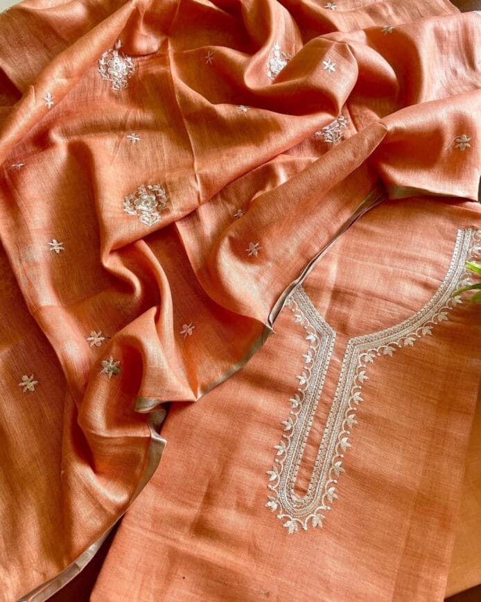 Unstitched Linen Dress