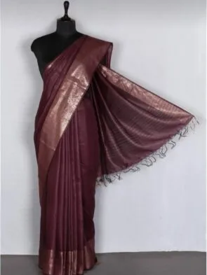 Tussar Muga Silk Saree