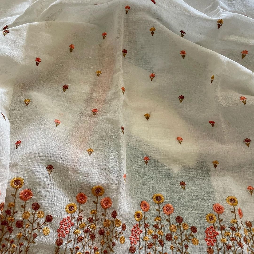 chinese dress ladies Capri Slub Linen Wholesale Fabric in Lt Gold – Urquid Linen main image 0