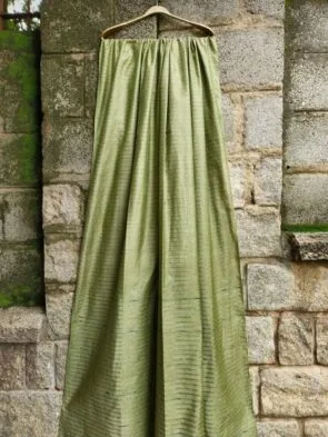 Zari Stripes Semi Silk Saree with Sequence Pallu