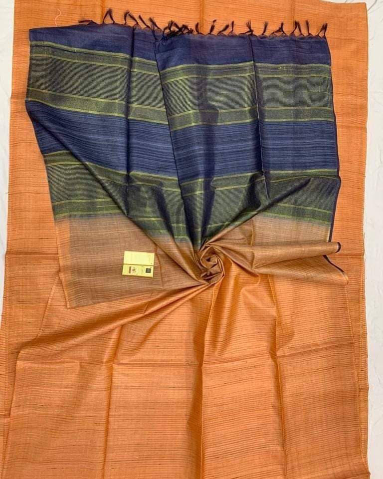 Dola Benny creppy soft smooth Semi-silk Saree With running blouse 1547 –  Griiham