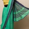Semi Tussar Silk Sarees with Temple Border Design