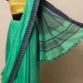 Semi Tussar Silk Sarees with Temple Border Design