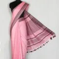 Semi Tussar Silk Sarees with Temple Border Design