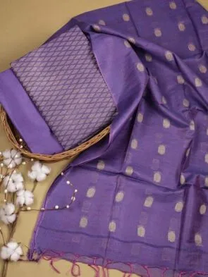 Semi Tussar Silk Churidar Material