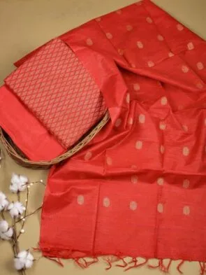 Semi Tussar Silk Churidar Material