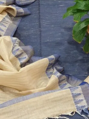 Natural Khadi Cotton Dress Material for Women