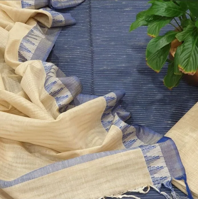 Natural Khadi Cotton Dress Material for Women