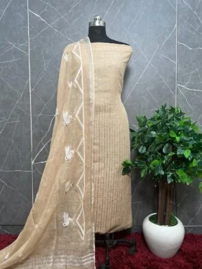 Get Your Dream Look: Unstitched Linen Embroidered Suits