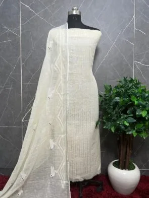 Get Your Dream Look: Unstitched Linen Embroidered Suits