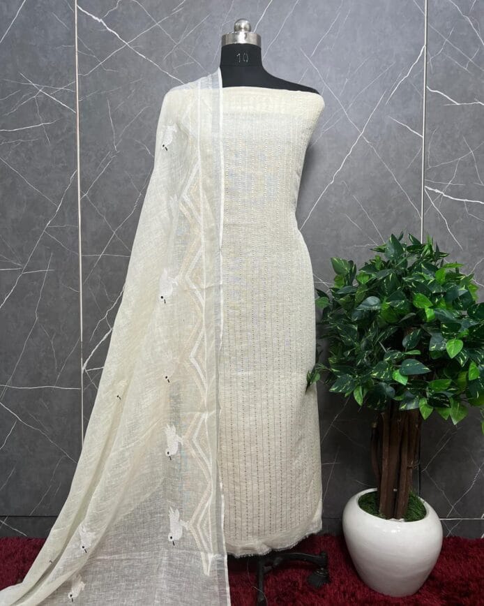 Get Your Dream Look: Unstitched Linen Embroidered Suits