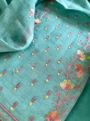 Elegant Linen Salwar Suit - Breathe Easy in Style!