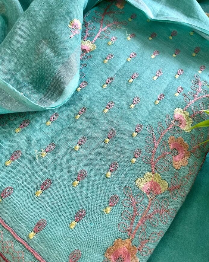 Elegant Linen Salwar Suit - Breathe Easy in Style!