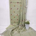 Cotton Salwar Suits with Beautiful Embroidery Designs and Plant Pot on dupatta