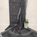Cotton Salwar Suits with Beautiful Embroidery Designs and Plant Pot on dupatta
