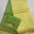 Bhagalpuri Kota Doria Silk Saree is on the floor