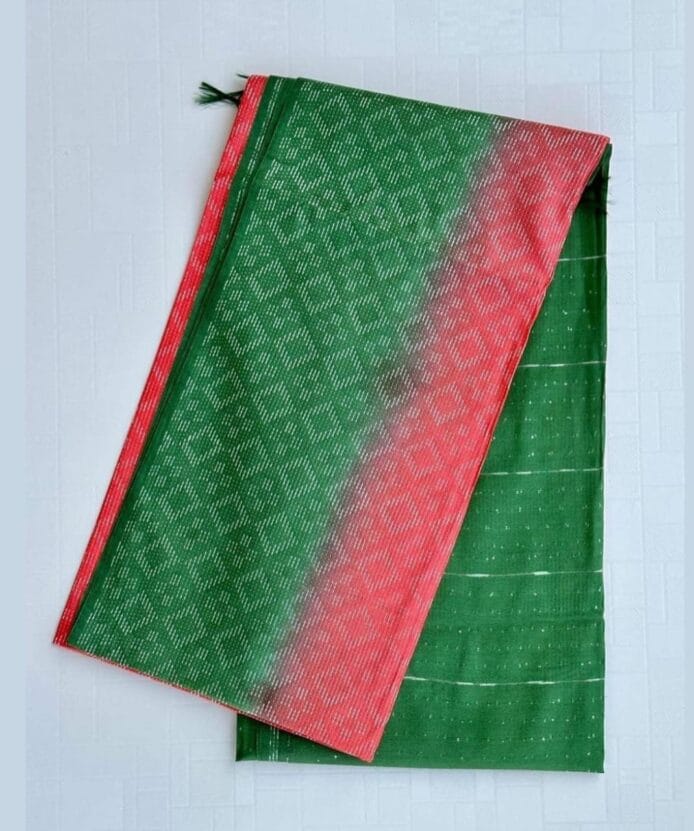 Kota Silk Saree is on the floor