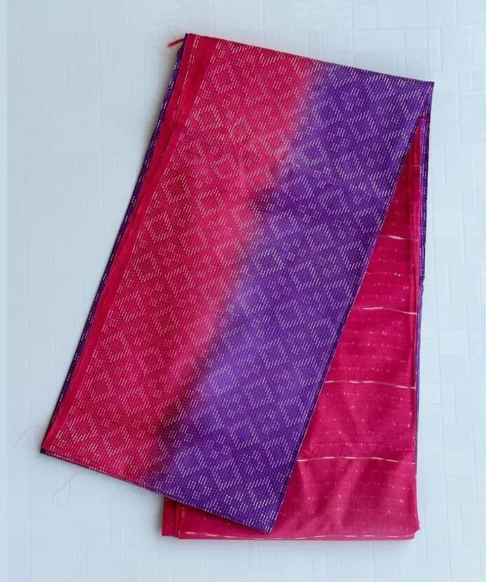 Kota Silk Saree is on the floor