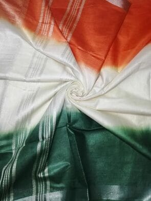 Cotton Linen Tiranga Saree