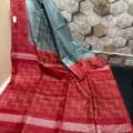 Semi Silk Sarees on the floor