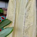Pure Linen Hand Cutwork Embroidery Suit Design
