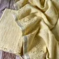 Pure Linen Hand Cutwork Embroidery Suit Design