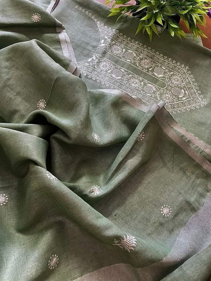 Elegant Embroidery Salwar Suit Online with pot on the floor