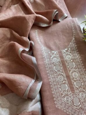 Unique Linen Suits Embroidery Designs of Machine