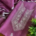 Linen Chicken Embroidery Suits on the floor