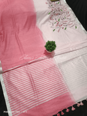 Bridal Hand Work Saree for Wedding with pot click by AFT
