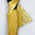 Elegant Tissue Linen Saree with Model Picture