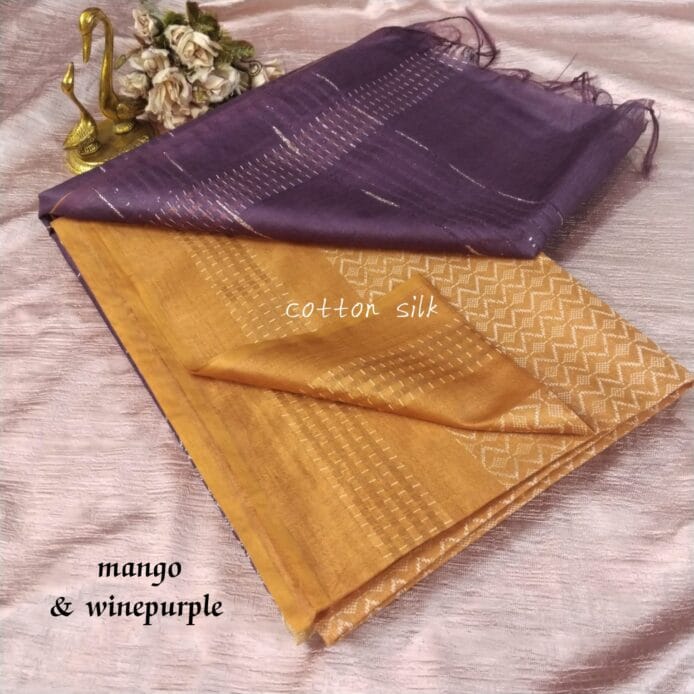 Pure Kota Silk Saree with Dupion Woven Design