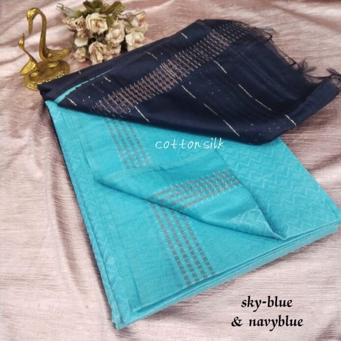 Pure Kota Silk Saree with Dupion Woven Design