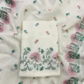 White Embroidered Salwar Kameez Material