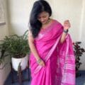 Bhagalpuri Linen Cotton Saree Online Shopping