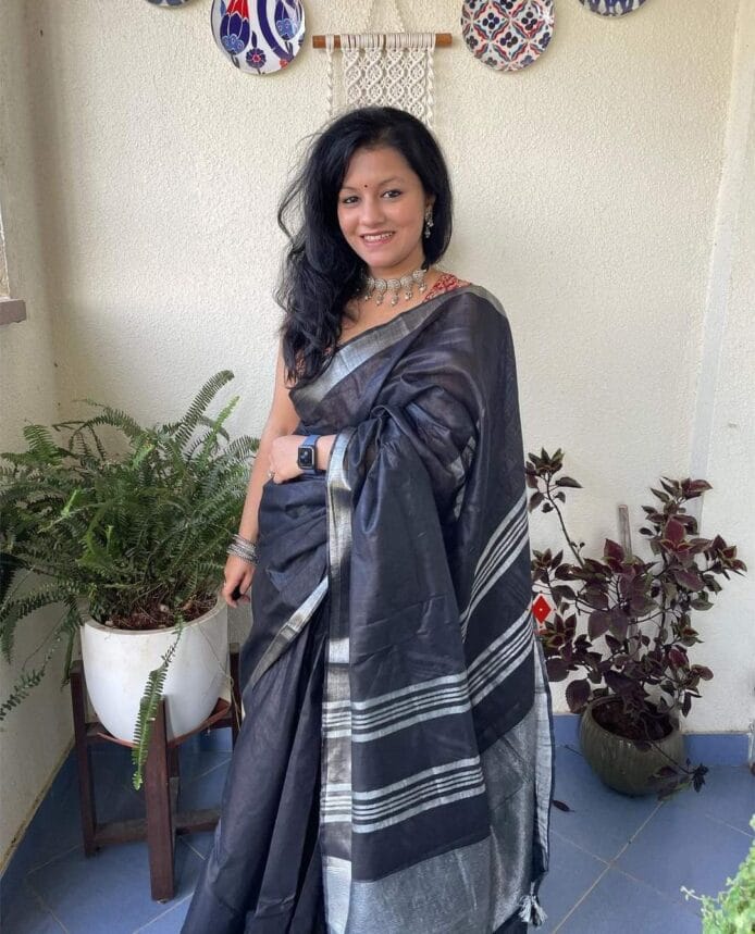 Bhagalpuri Linen Cotton Saree Online Shopping
