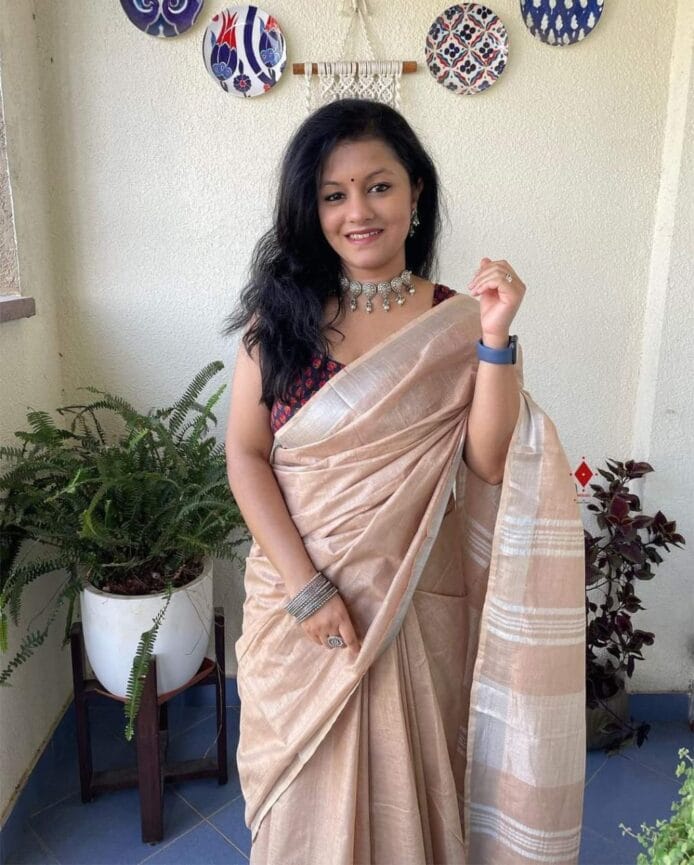 Bhagalpuri Linen Cotton Saree Online Shopping