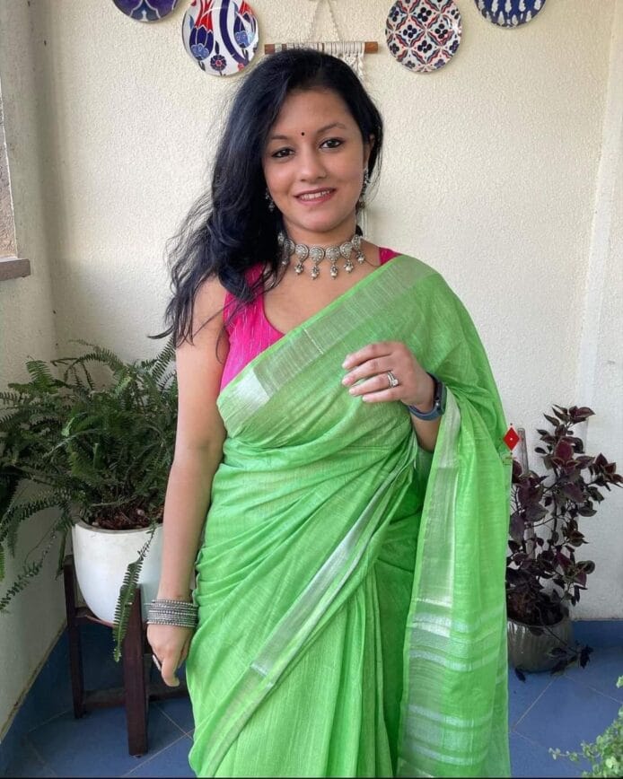 Bhagalpuri Linen Cotton Saree Online Shopping