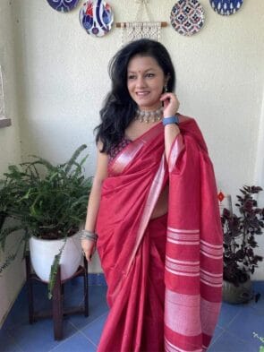 Bhagalpuri Linen Cotton Saree Online Shopping