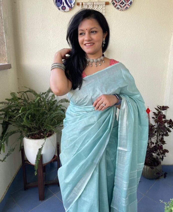 Bhagalpuri Linen Cotton Saree Online Shopping