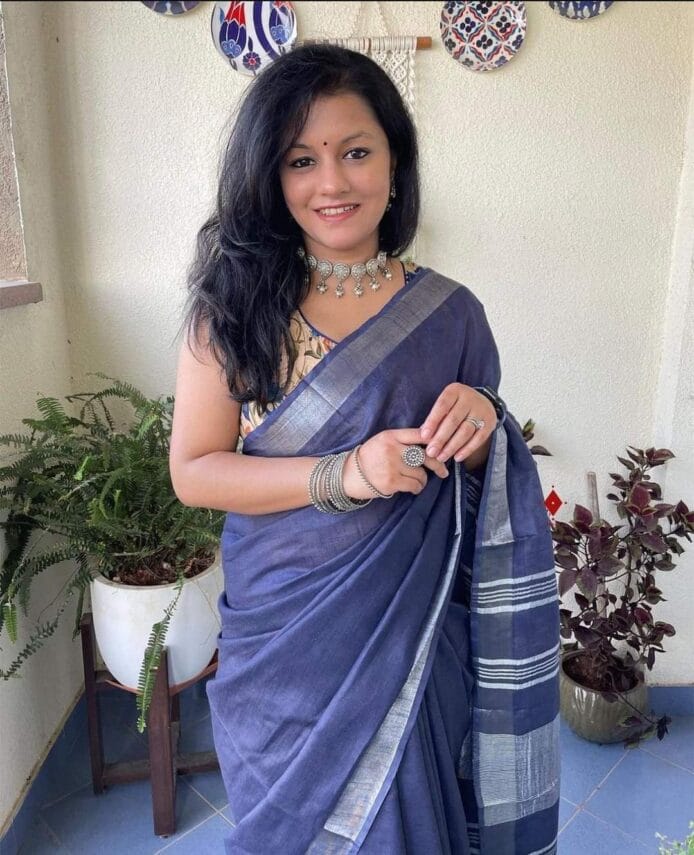 Bhagalpuri Linen Cotton Saree Online Shopping