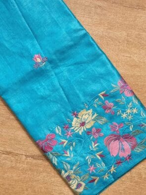 Bhagalpuri Silk Saree with Embroidery work