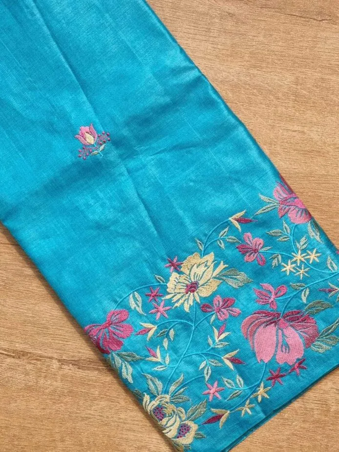 Bhagalpuri Silk Saree with Embroidery work