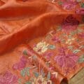 Bhagalpuri Tussar Silk Saree with Heavy Embroidery Work – 100% Pure Silk