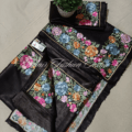 Bhagalpuri Tussar Silk Saree with Hand Embroidered Borders
