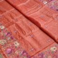 Bhagalpuri Tussar Silk Saree with Heavy Embroidery Work – 100% Pure Silk